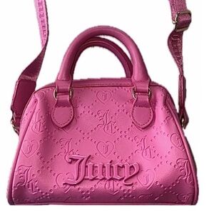 Juice Couture Pink Semi Charmed Mini Satchel Crossbody Bag